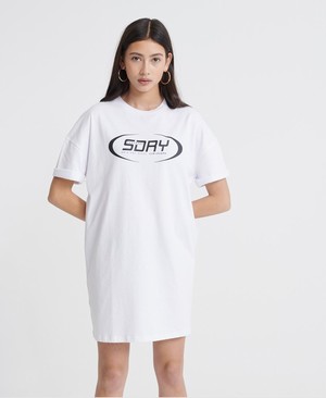 Superdry Hyper Oversized Női Ruhák Fehér | UWAHZ3870